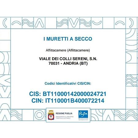 I Muretti A Secco B&B Castel Del Monte  Kültér fotó