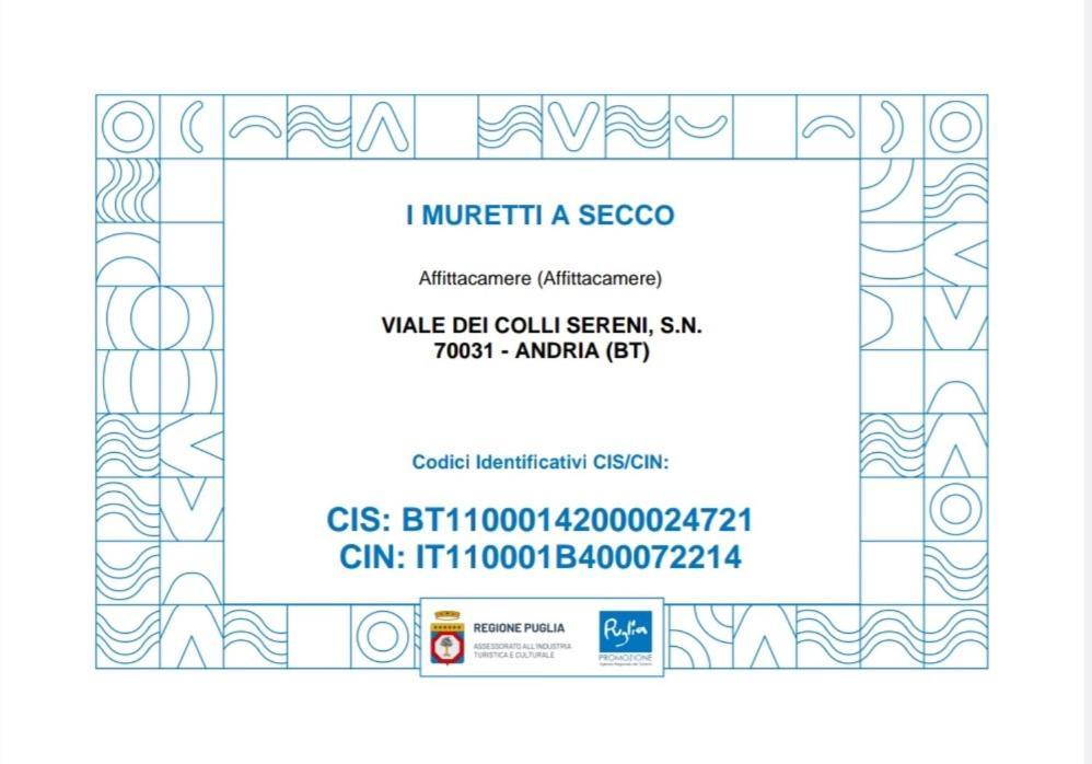 I Muretti A Secco B&B Castel Del Monte  Kültér fotó